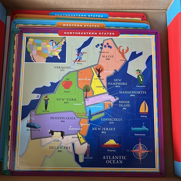 United States Geography Bingo, like new, complete set - Picture 3 of 4